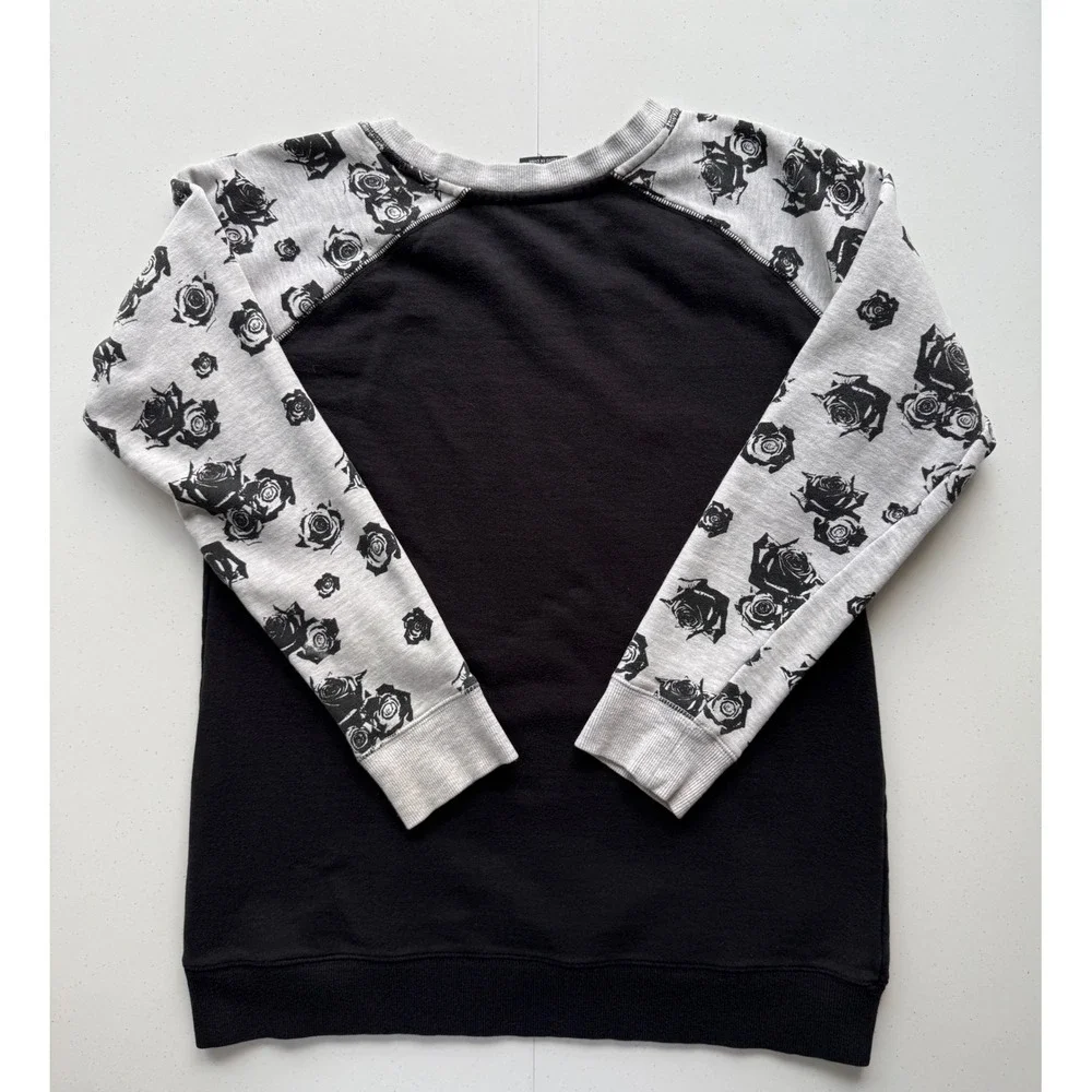 Nike Air Jordan 23 Crewneck Sweatshirt Youth XL Black White Gold Rose Raglan
